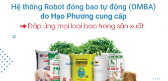 Hạo Phương cung cấp hệ thống Robot đóng bao tự động cho mọi loại bao của nhà máy